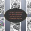 Elegant Gardens Coloring Book Sketches - Image 3