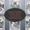 Elegant Gardens Coloring Book Sketches - Image 4