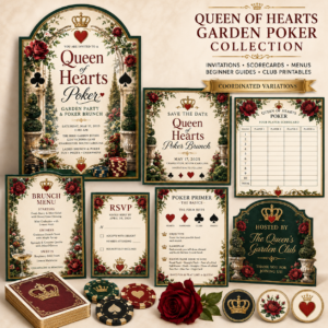The Queen of Hearts Garden Poker Collection