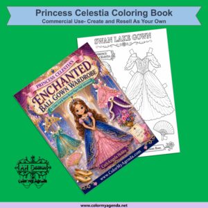 Princess Celestia Paper Doll Wardrobe CU RR